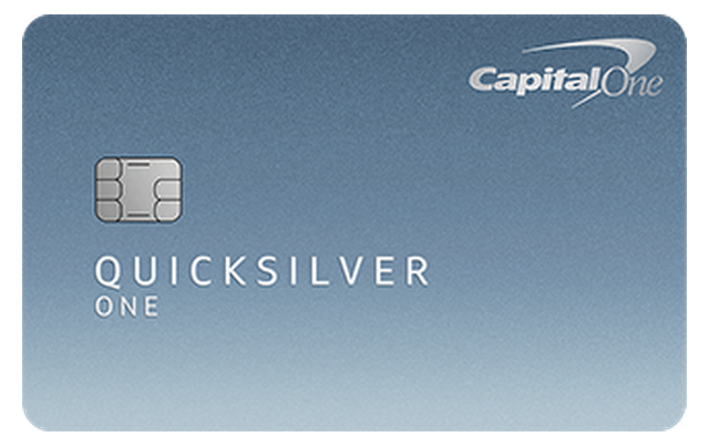 Capital One QuicksilverOne Cash Rewards Credit Card card art