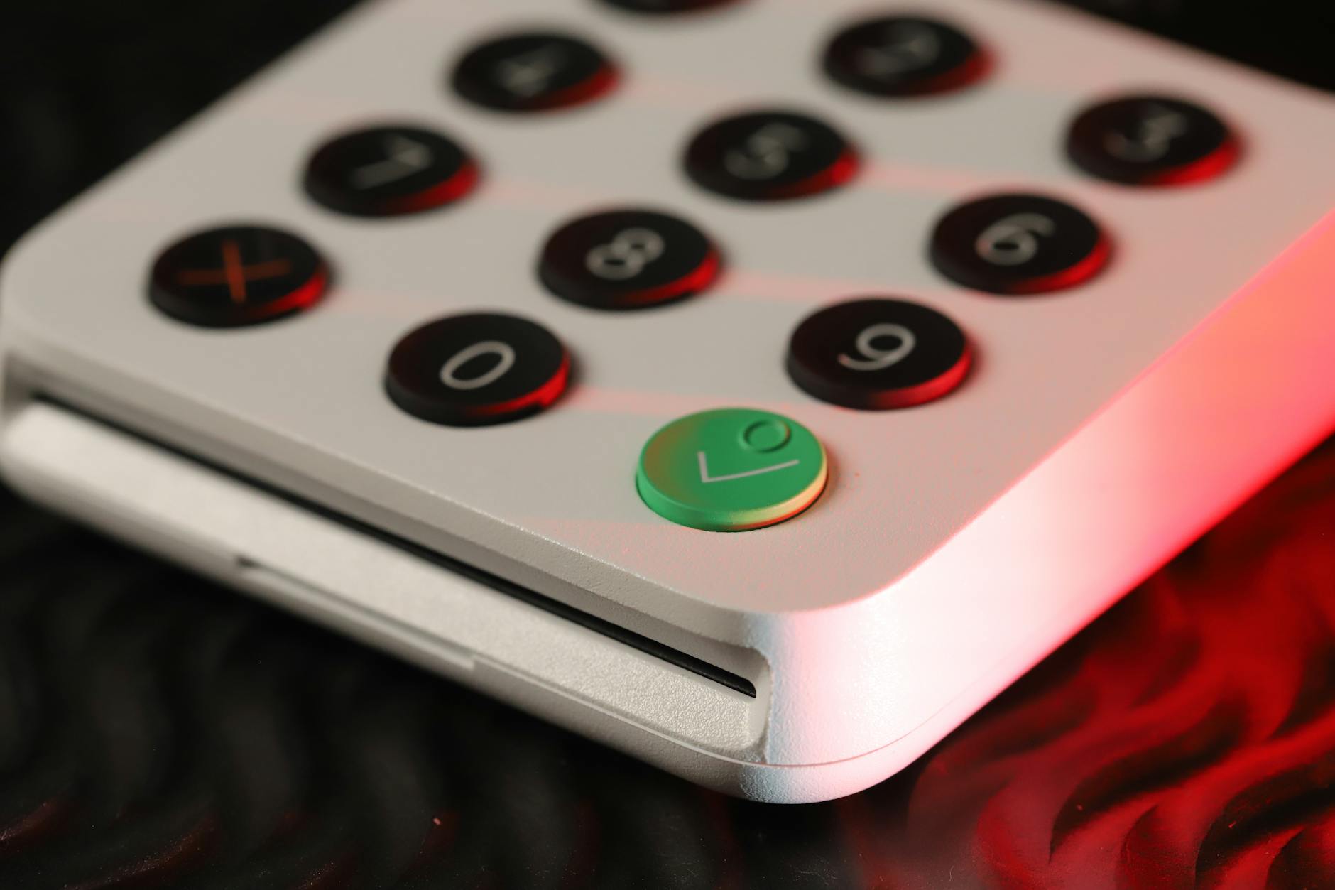 A calculator close-up for installment payment planning.